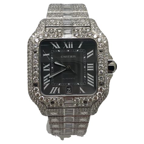 fake ice watches|iced out cartier watch real.